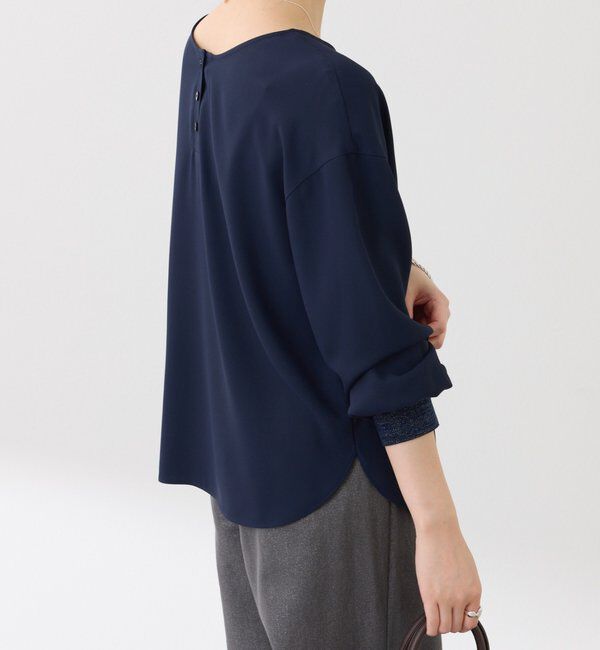  「袖ラメリブ2WAYロゴロンT」|Tシャツ・カットソー|