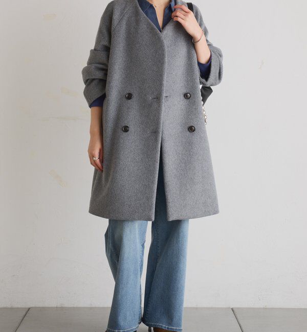  「ノーカラーダブルコート」|その他|