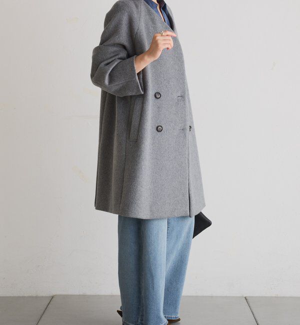  「ノーカラーダブルコート」|その他|