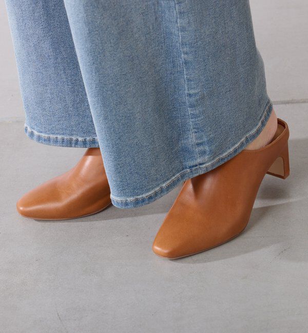  「【Mollini/モリーニ】レザーミュールスリッポン」|サンダル|