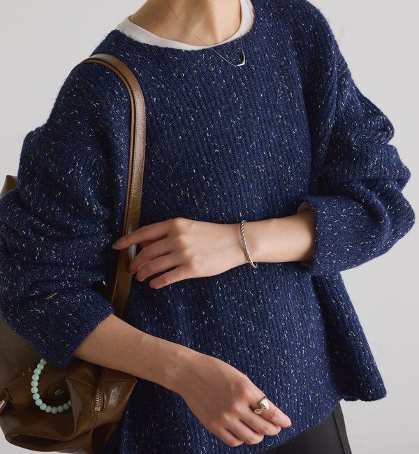  「ラメノット2WAYニット」|ニット・セーター|