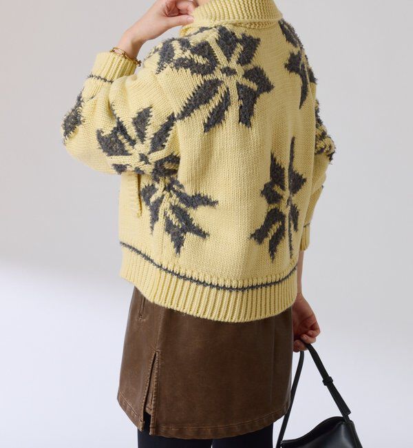  「ビッグモチーフカウチンカーディガン」|ニット・セーター|