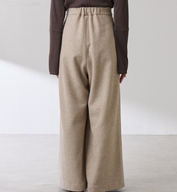  「ツイードタックワイドパンツ」|チノ|