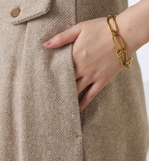  「ツイードタックワイドパンツ」|チノ|