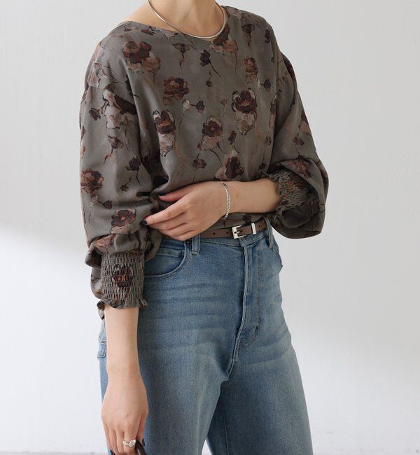  「ヴィンテージフラワー柄ブラウス」|シャツ・ブラウス|