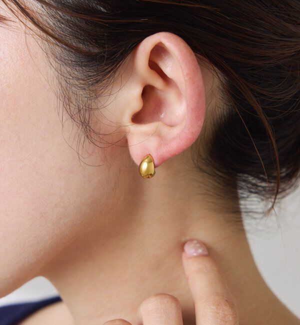  「【PAPILLONNER/パピヨネ】ステンレスドロップピアス」|リング|