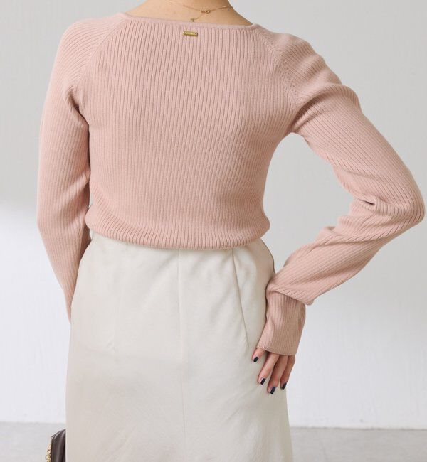  「深スクエアリブニット」|ニット・セーター|