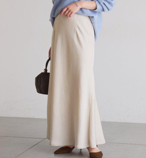  「【IDE監修大きめサイズ/WEB限定リバイバル】サテンマーメイドスカート」|スカート|