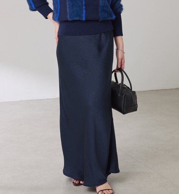  「【IDE監修大きめサイズ/WEB限定リバイバル】サテンマーメイドスカート」|スカート|