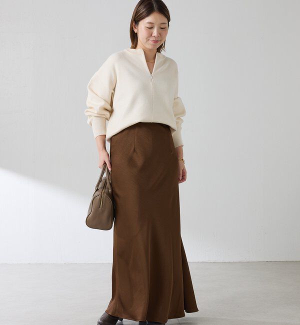  「【IDE監修大きめサイズ/WEB限定リバイバル】サテンマーメイドスカート」|スカート|