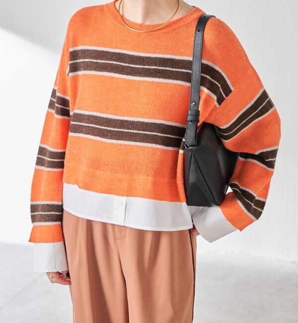  「エアリードッキングボーダーニット」|ニット・セーター|