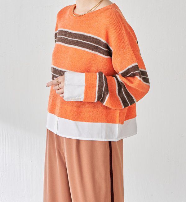  「エアリードッキングボーダーニット」|ニット・セーター|