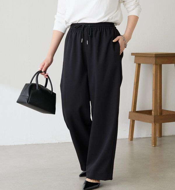  「裏起毛ボンディングイージーパンツ」|チノ|