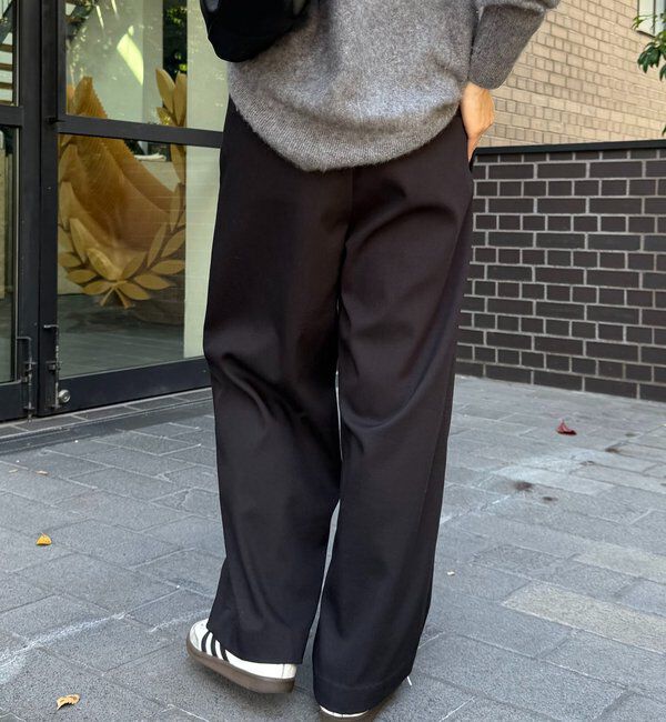  「裏起毛ボンディングイージーパンツ」|チノ|