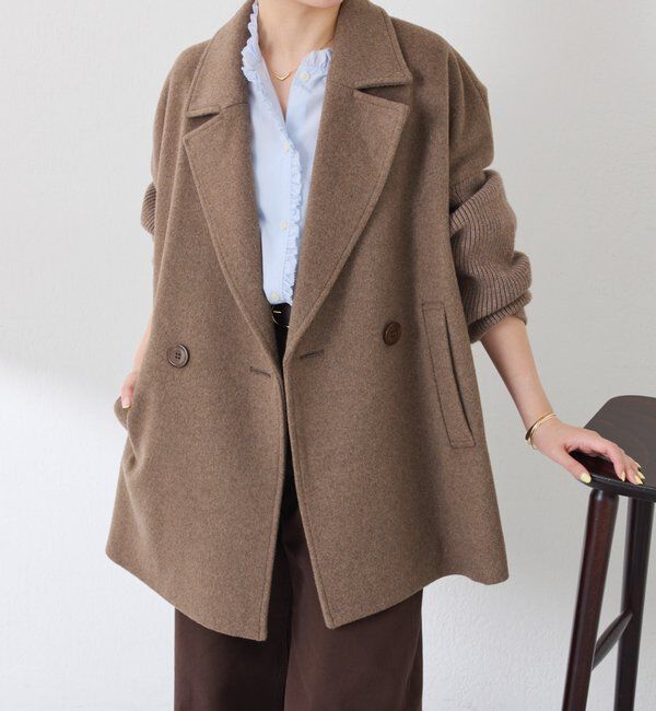  「ニットスリーブダブルコート」|その他|