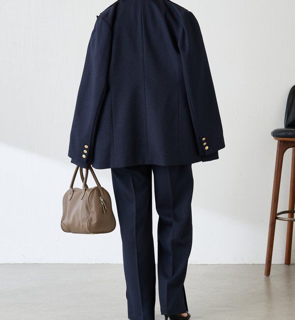  「ウールライクストレートパンツ」|チノ|