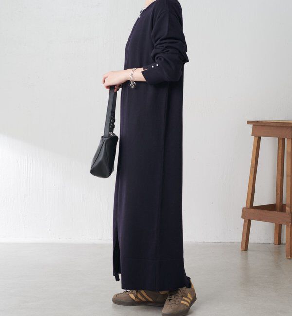  「【前後２通りで着れる】2WAYニットワンピース」|ワンピース|