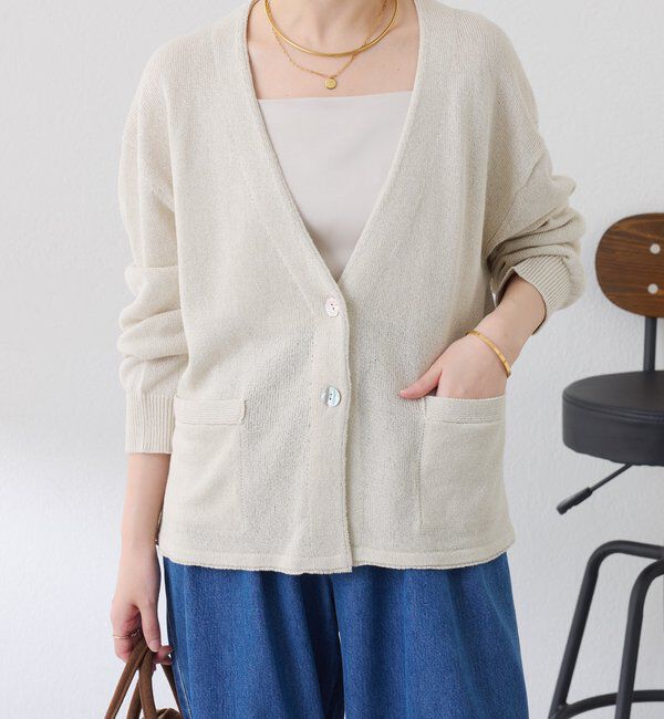  「コットン混カーディガン」|ニット・セーター|