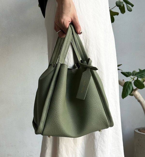  「【ベストセラーアイテム】ミニショルダー付ソフトレザー調ミニバッグ」|トートバッグ|