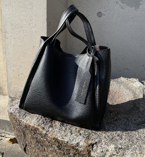  「【ベストセラーアイテム】ミニショルダー付ソフトレザー調ミニバッグ」|トートバッグ|