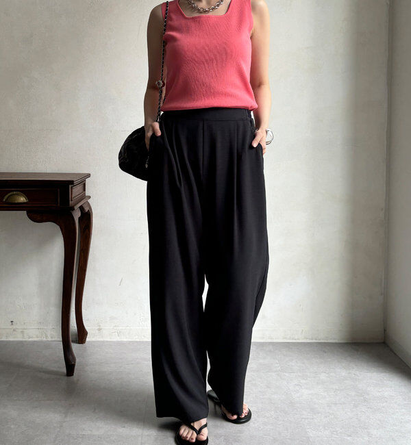  「スクエアニットタンク」|ニット・セーター|