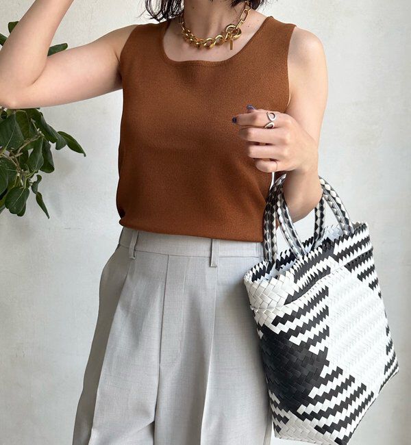  「スクエアニットタンク」|ニット・セーター|