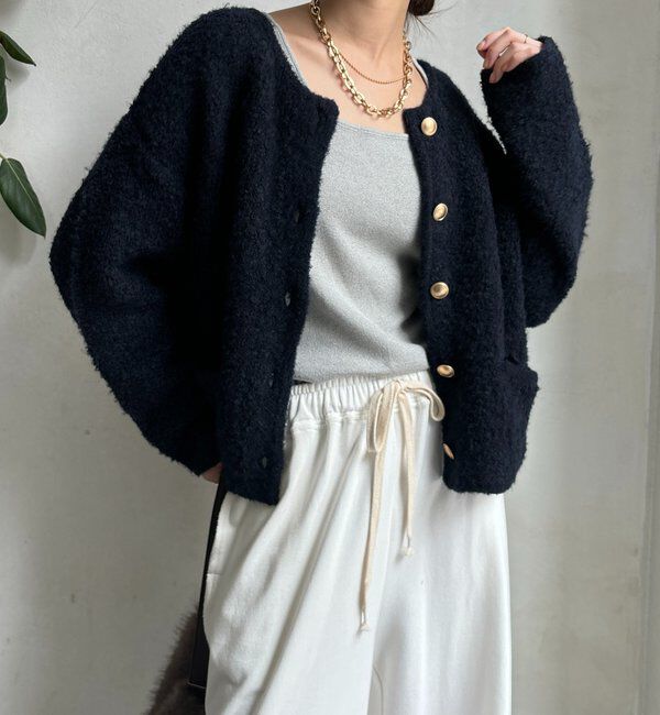  「スクエアニットタンク」|ニット・セーター|グレー