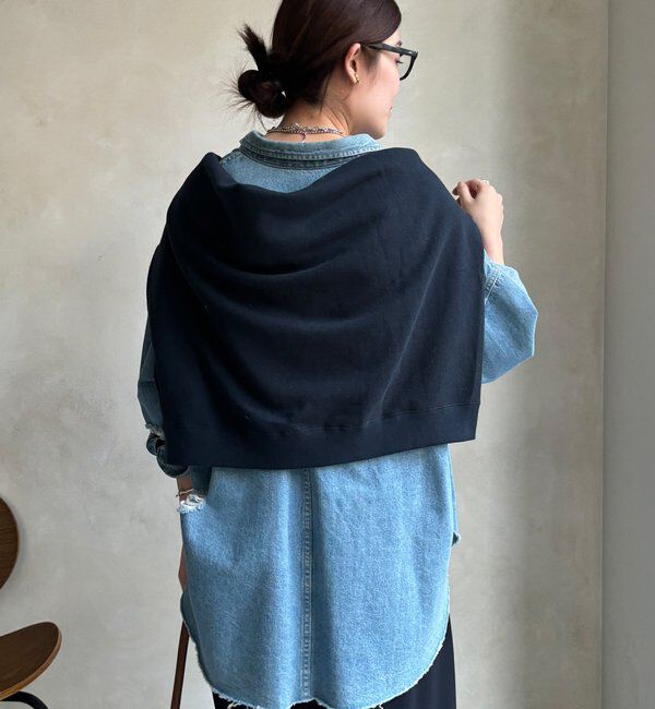  「【新色追加】ダメージデニムシャツ」|シャツ・ブラウス|