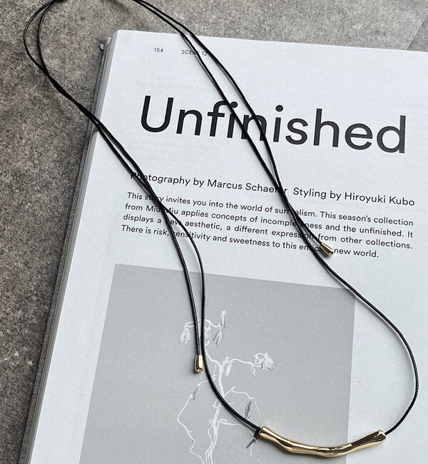  「メタルバーモチーフチョーカー」|ネックレス|