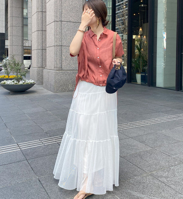  「【SAKURA @___saku14_ 企画】メッシュティアードスカート」|スカート|