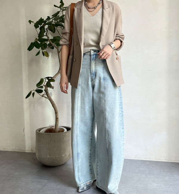  「前後2WAYラメニットタンク」|ニット・セーター|