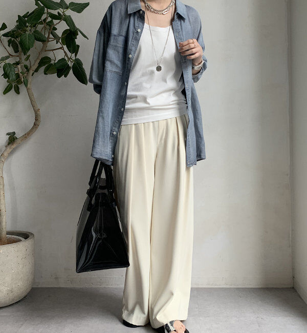  「ラメステッチキャミタンク」|Tシャツ・カットソー|