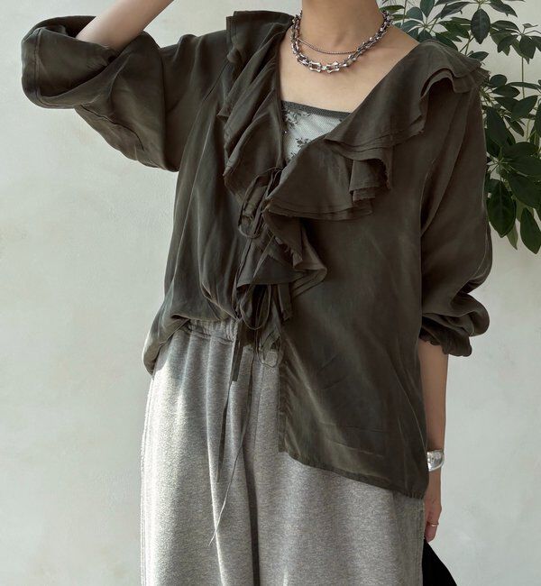  「【新色追加】スカラレースキャミ」|シャツ・ブラウス|