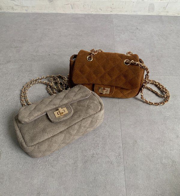  「キルティングスウェードショルダー」|トートバッグ|