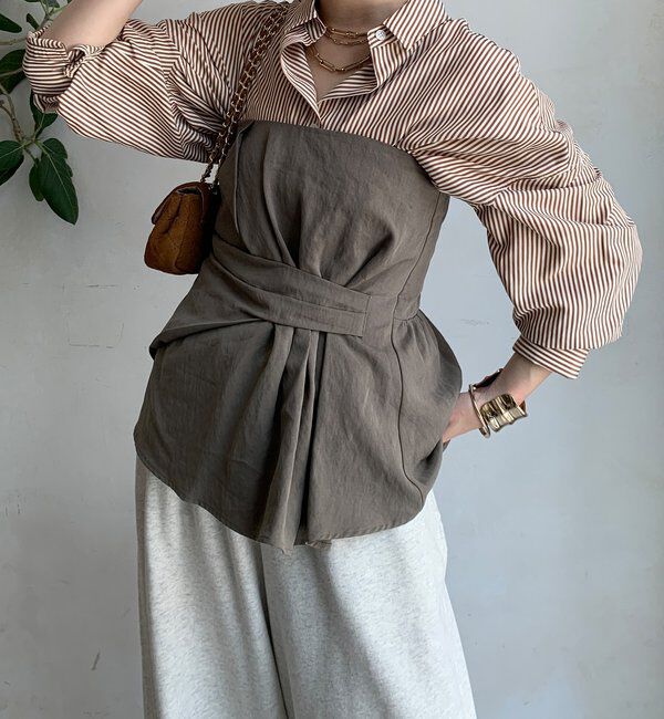  「アシメタックビスチェ」|シャツ・ブラウス|