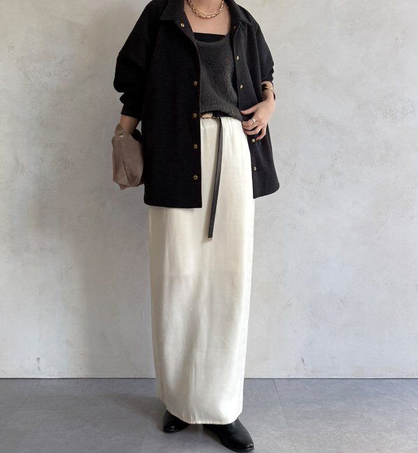  「前後2WAYシャギーニットタンクベスト」|ニット・セーター|