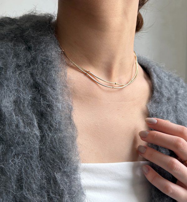  「パイプレイヤードネックレス」|ネックレス|