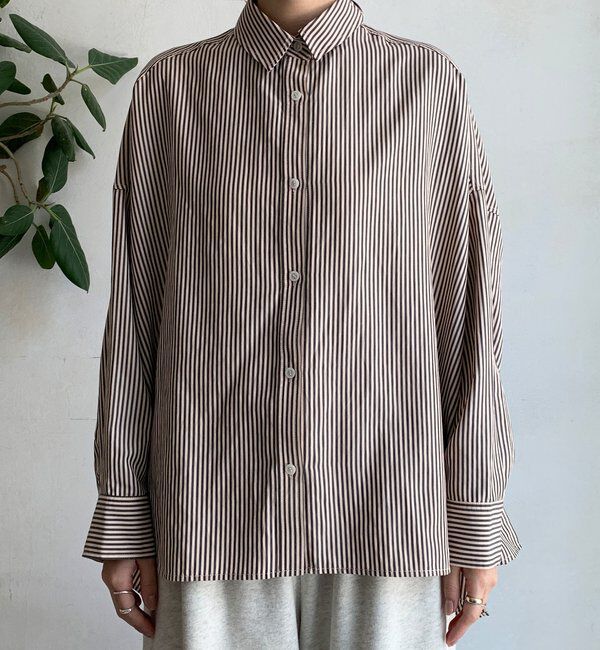  「ストライプポンチョブラウス」|シャツ・ブラウス|