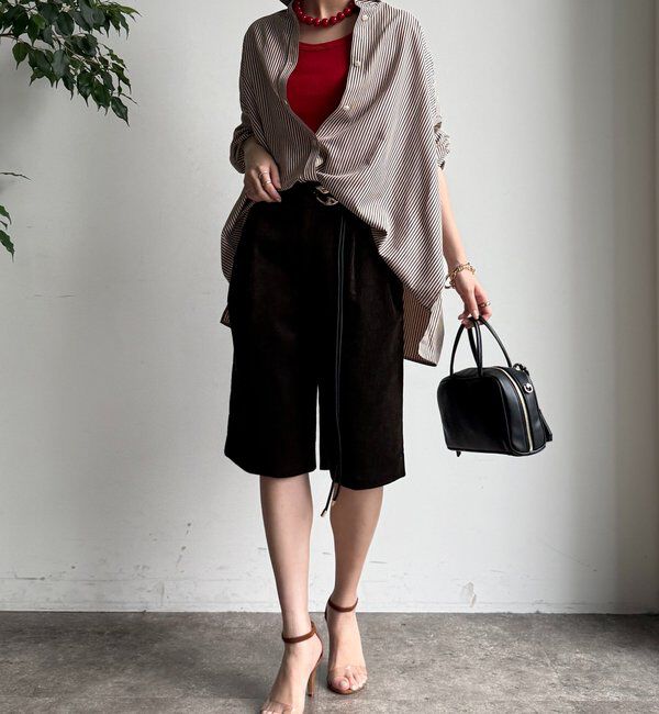  「ストライプポンチョブラウス」|シャツ・ブラウス|