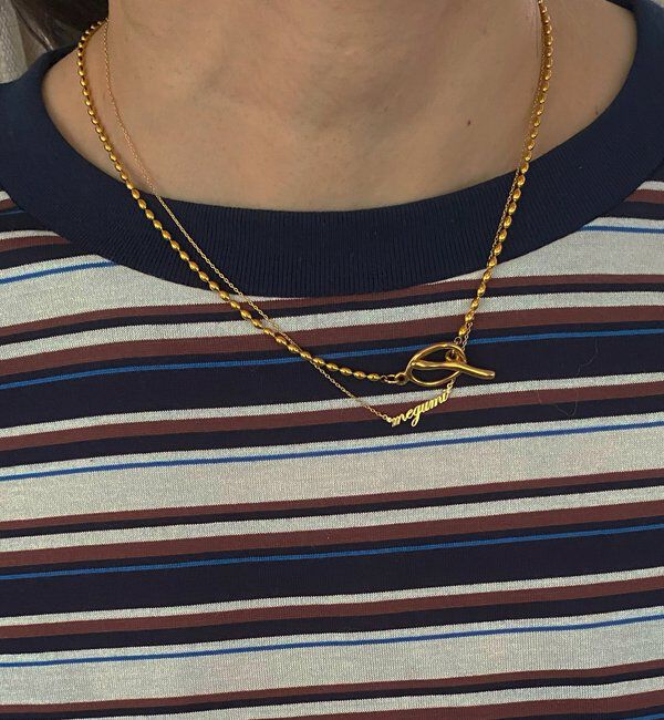  「【インフルエンサー SAKURA企画】アレルギー対応 マンテルチェーンネックレス」|ネックレス|ゴールド