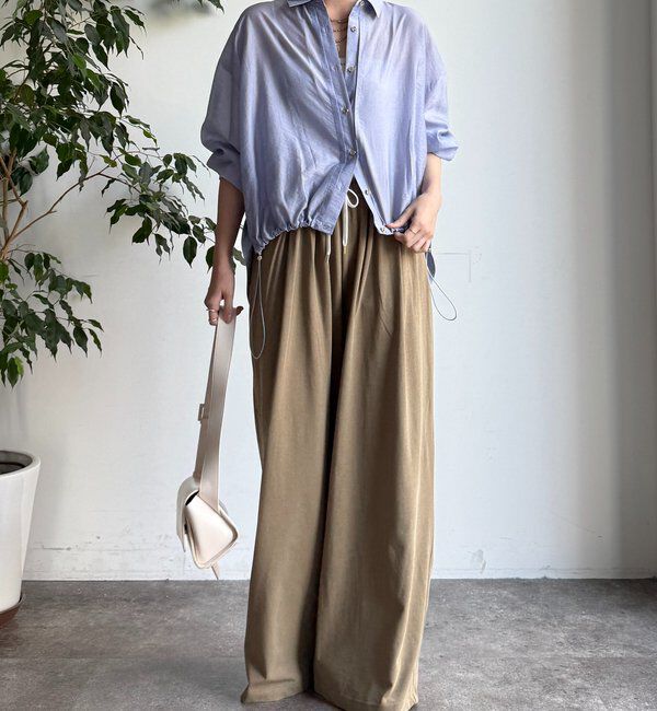  「襟付シアースピンドルブラウス」|シャツ・ブラウス|