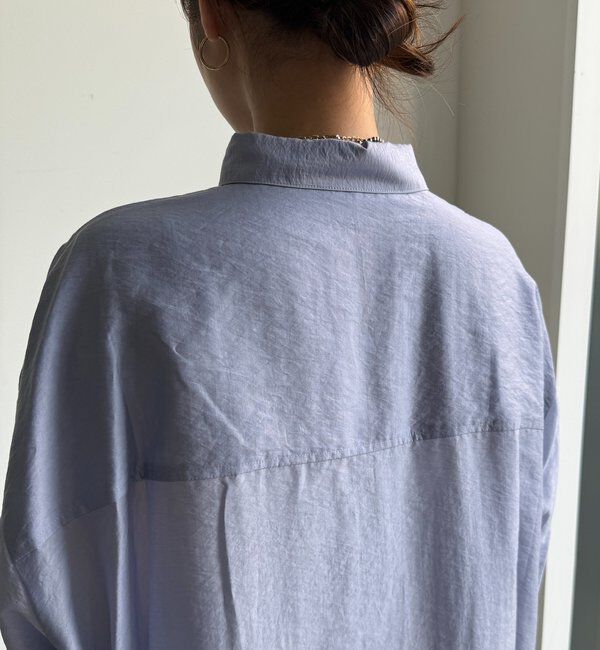  「襟付シアースピンドルブラウス」|シャツ・ブラウス|