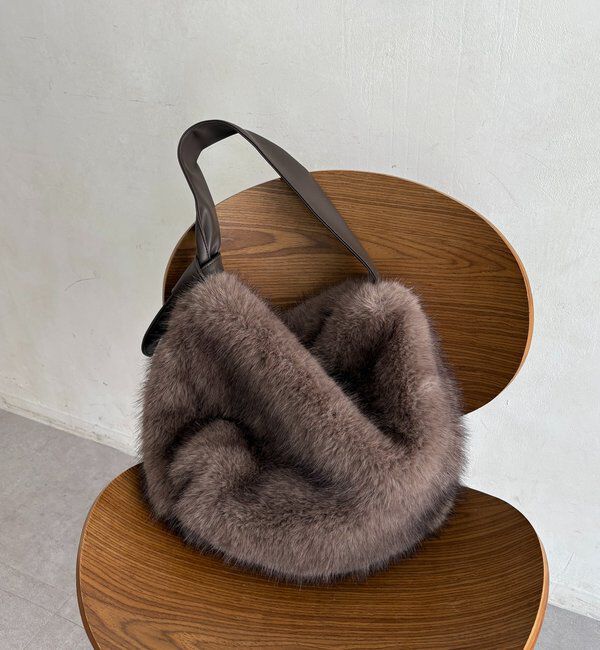  「ワンハンドルエコファーバッグ」|トートバッグ|