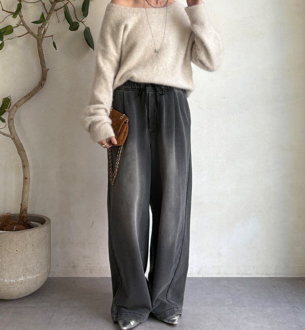  「【デニムなのにスウェット!?】デニムスウェットパンツ」|チノ|