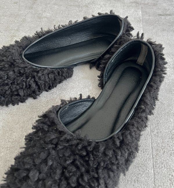  「サイドオープンボアフラットシューズ」|その他|