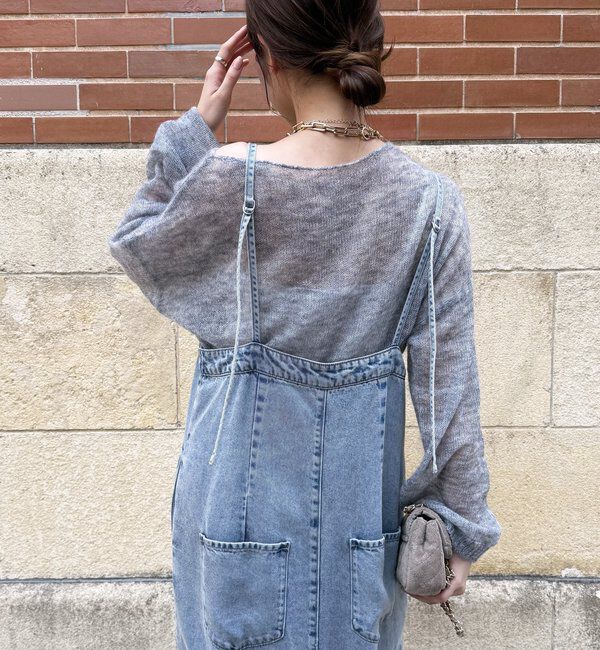  「シアーモヘヤプルオーバー」|ニット・セーター|