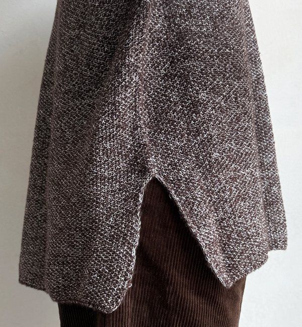  「ウールメランジ鹿の子プルオーバー」|ニット・セーター|