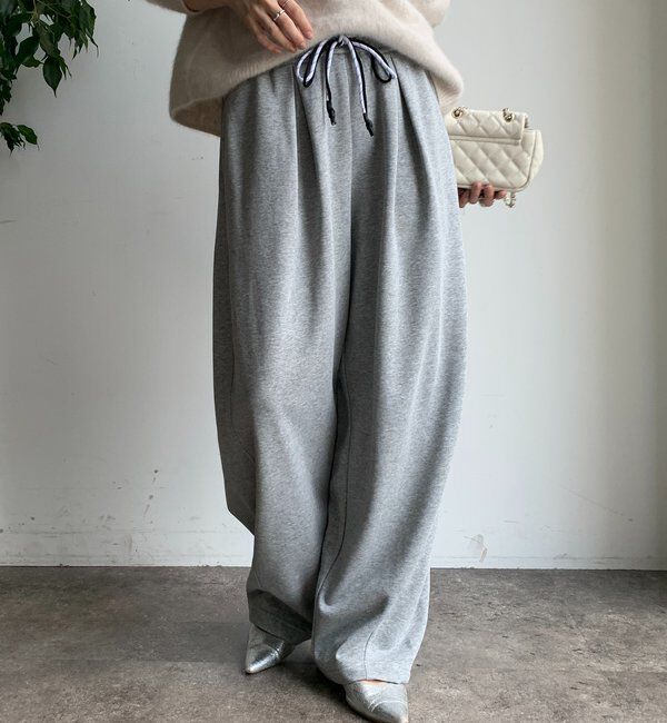  「カーブスウエットパンツ」|チノ|グレー