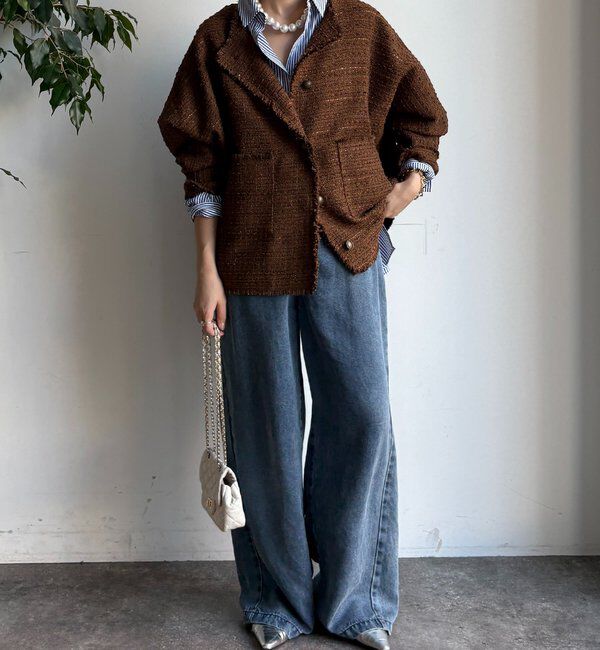  「ツイードジャケット」|ブルゾン・スタジャン|