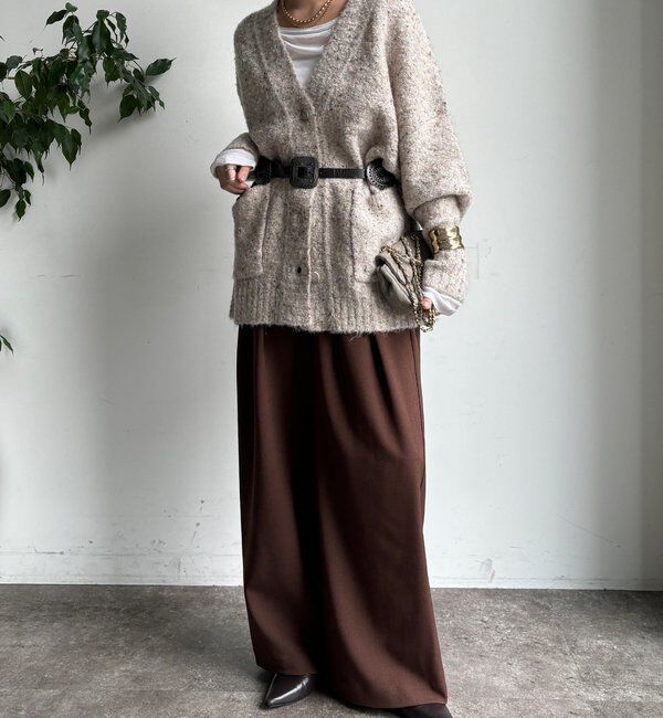  「メランジタックワイドパンツ」|チノ|